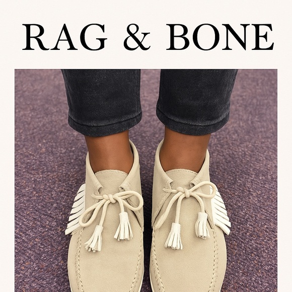 rag & bone Shoes - Rag & Bone Suede Moccasin Booties | Size 8 | Luxe Fringe Detail